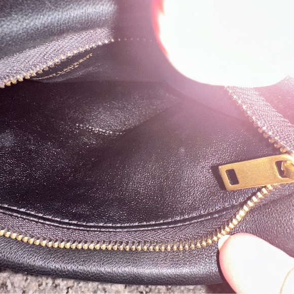 Yves Saint Laurent Black Clutch with Gold Logo - Picture 5 of 8